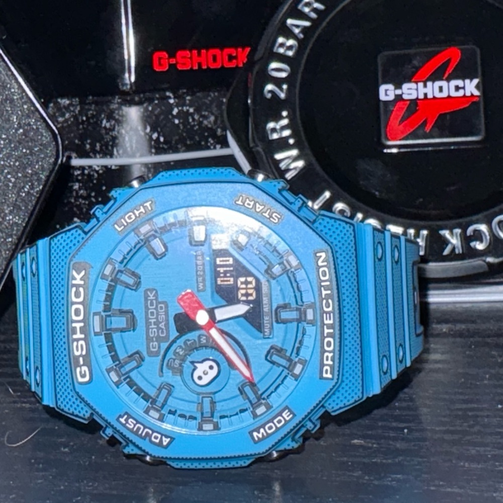 G-Shock Vibrant Blue Analog-Digital Watch